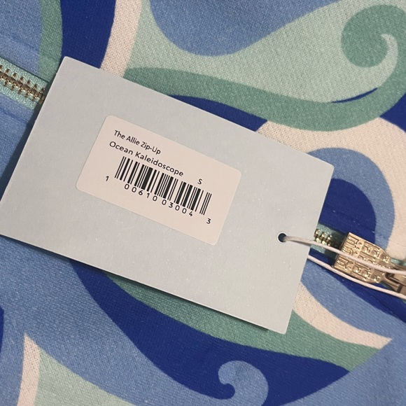 Hill House The Allie Zip-Up in Ocean Kaleidoscope Small - Picture 11 of 12